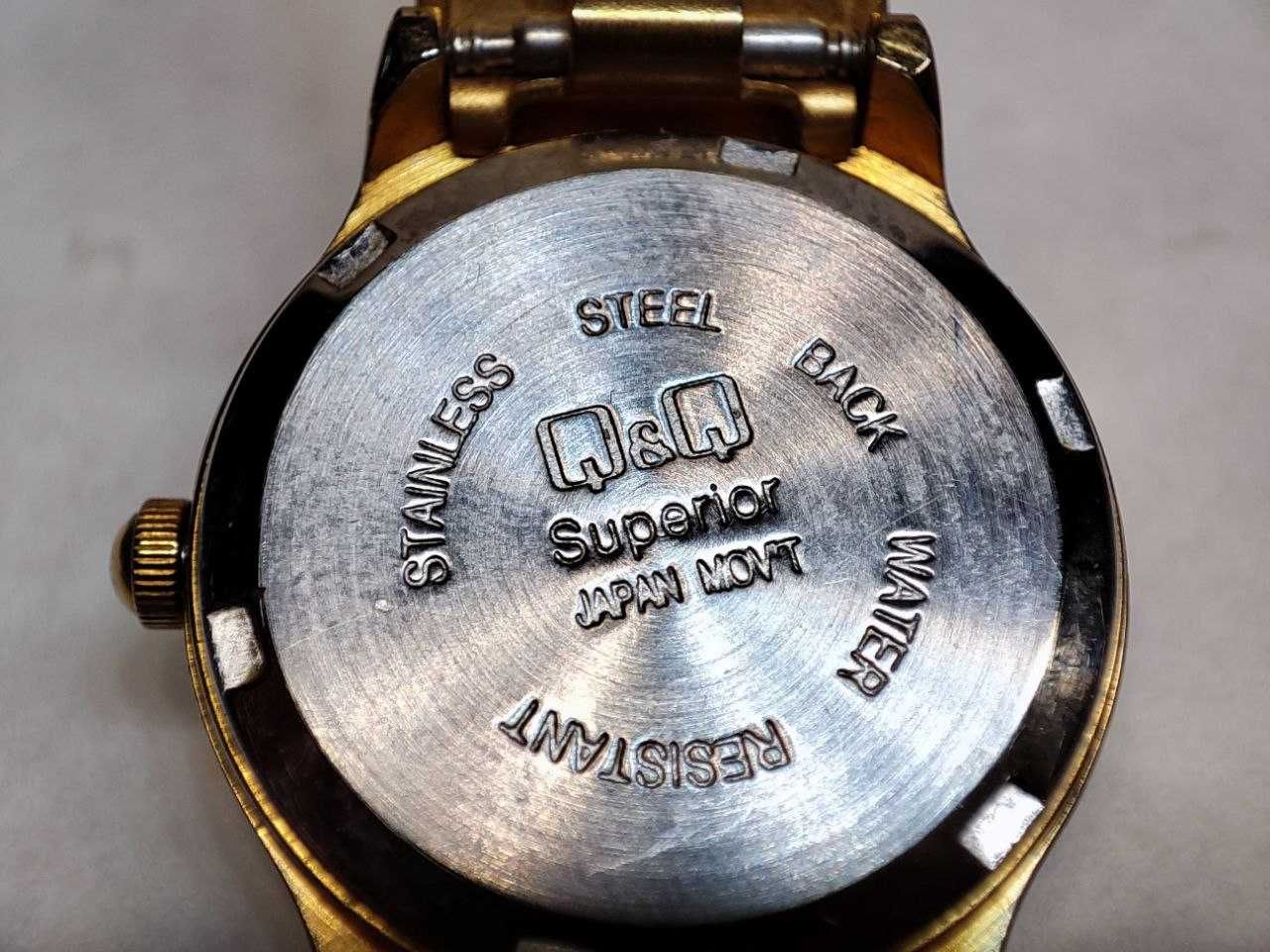 Часы Q&Q Superior water resist женские кварцевые с браслетом, Япония