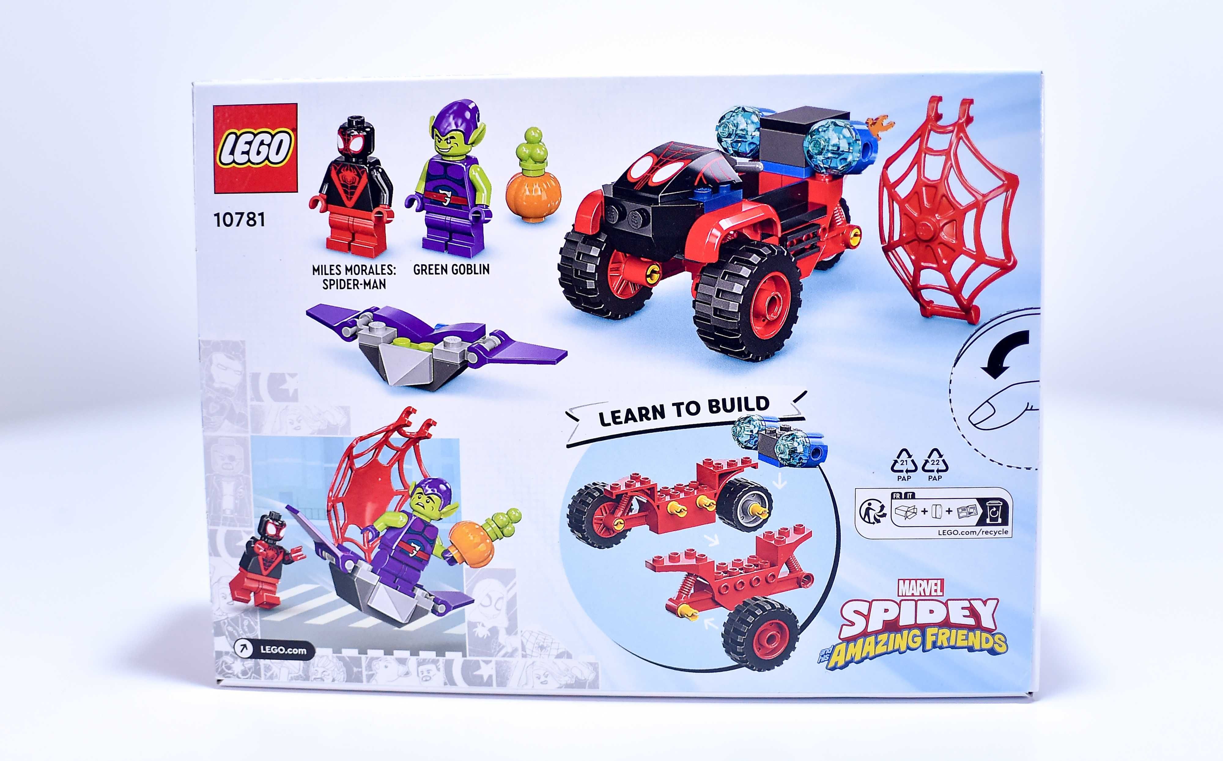 LEGO Super Heroes 10781 Techno trójkołowiec Spider-Mana