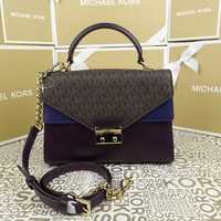 Шкіряна сумка Michael Kors sloan medium damson Майкл Корс оригінал