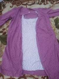 Нічна сорочка +халат в пологовий, набор в роддом 46-48