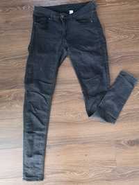 Rurki jeansy szare skinny, xs