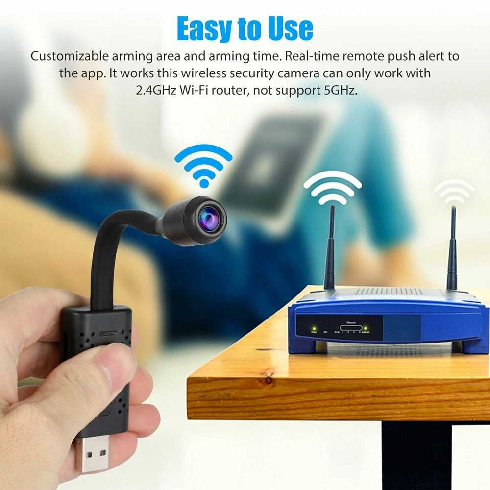 Super Mini Câmara Espia * USB * WiFi * 1080P * Controlo Remoto * APP