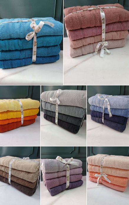 Акція! На подарунки! Набір махрових рушників  махровые полотенца