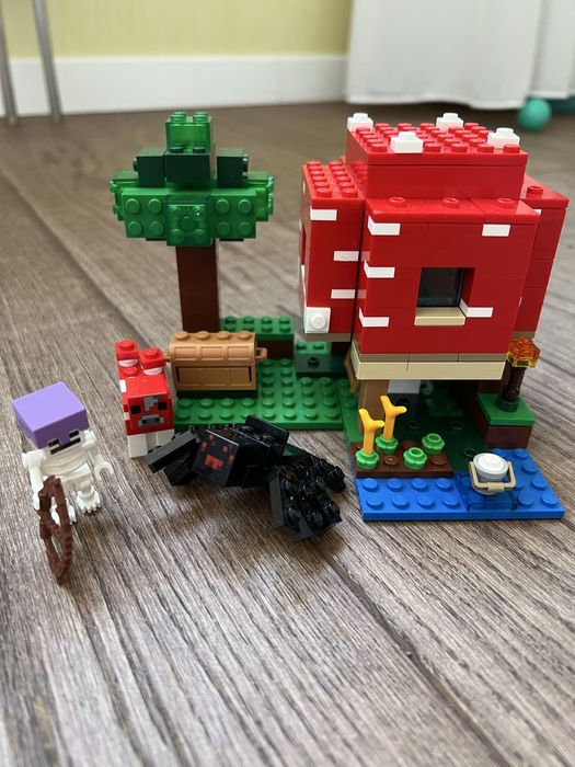 Lego minecraft 21179 грибний будинок
