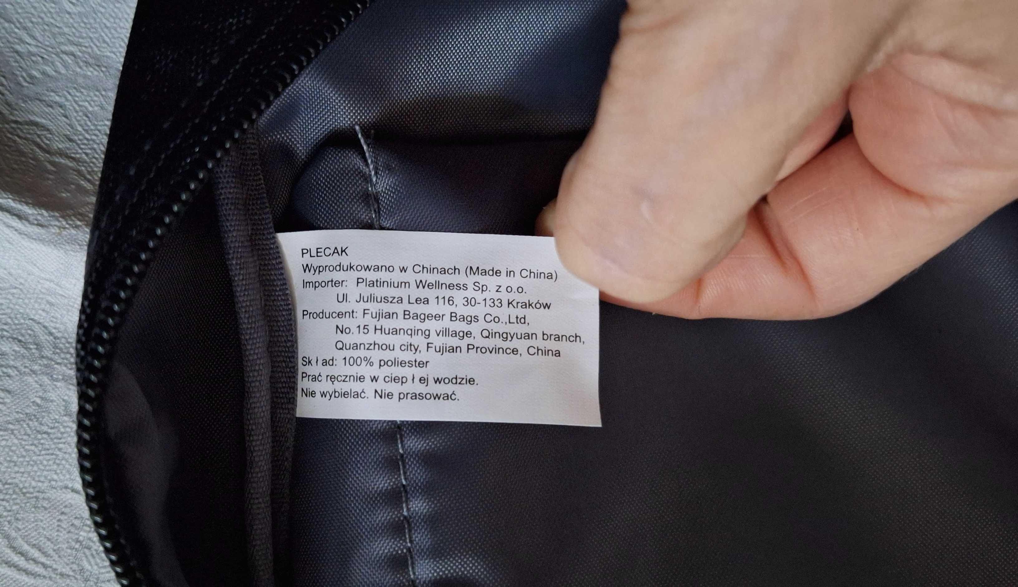 Nowy miejski sportowy plecak przegródka na laptop 15" bagaż podręczny