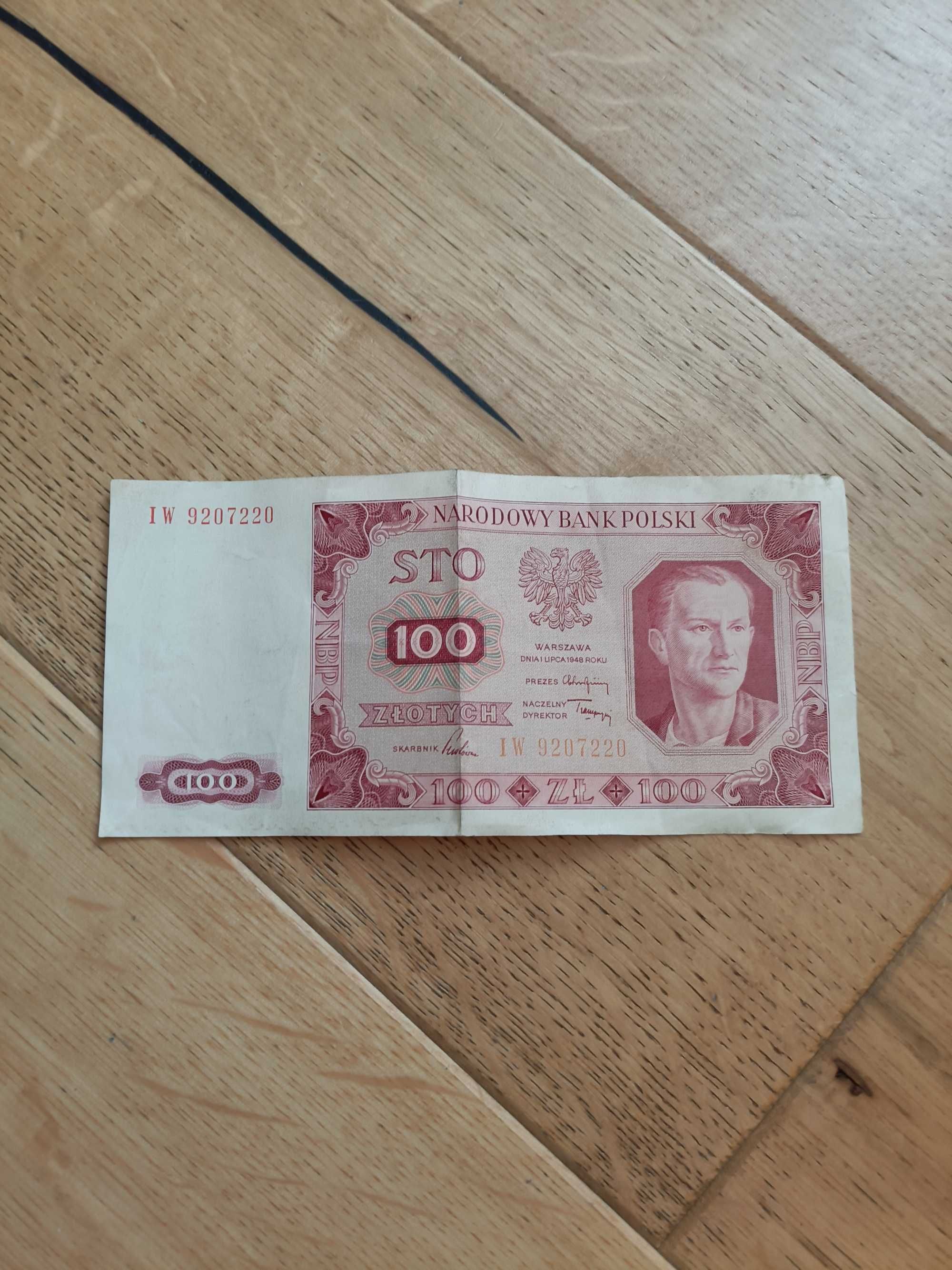 Banknot 100 zł z 1948 roku