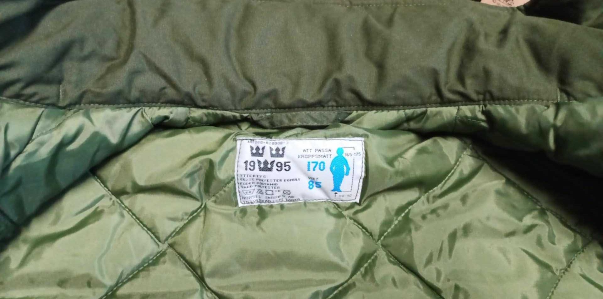 Długa Parka/Kurtka Zimowa Armia Szwecja r. 170/85kg 165-175 / 80-90kg
