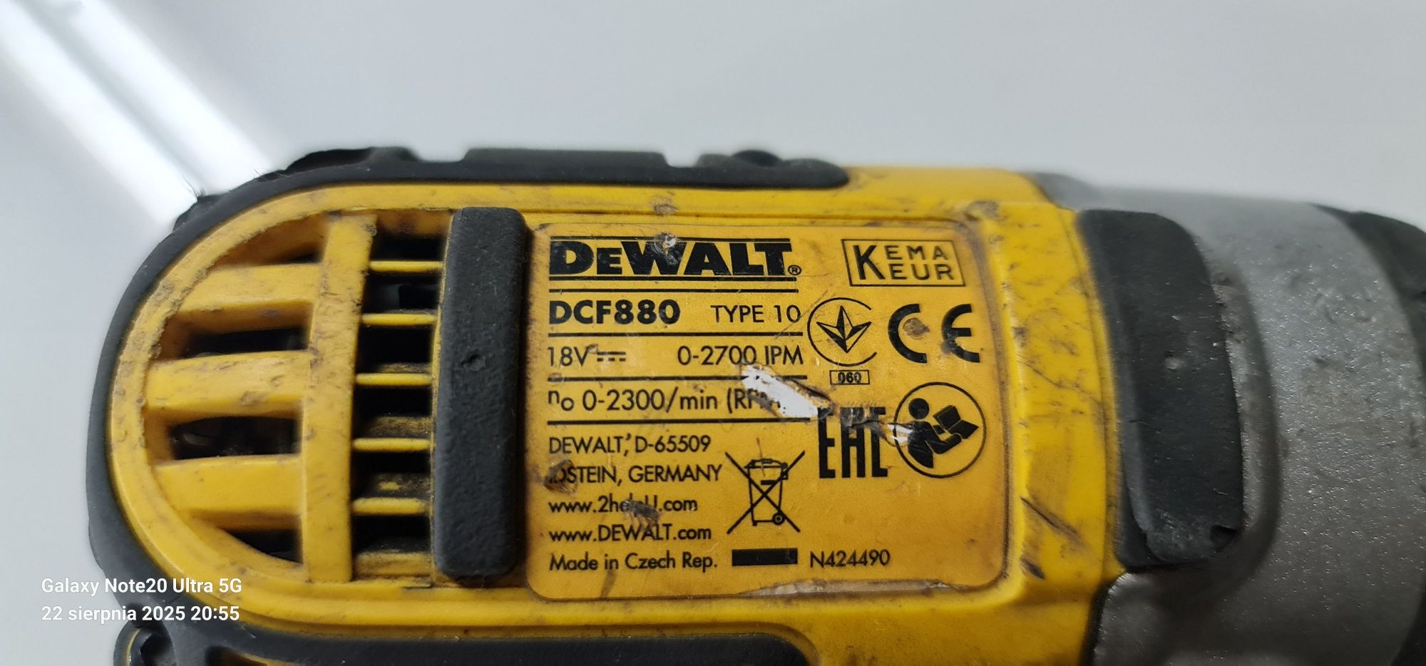 Klucz udarowy dewalt DCF880  oryginał