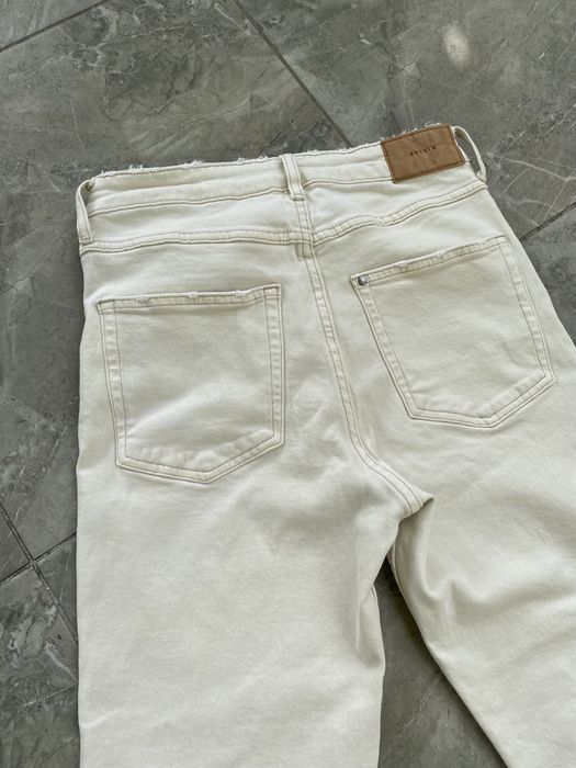 Джинси С-ка S 36/26 розмір мом бежеві молочні Slim Fit скіні жіночі