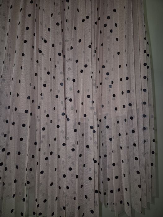 Spodnica plisowana w groszki pudrowy roż S/M