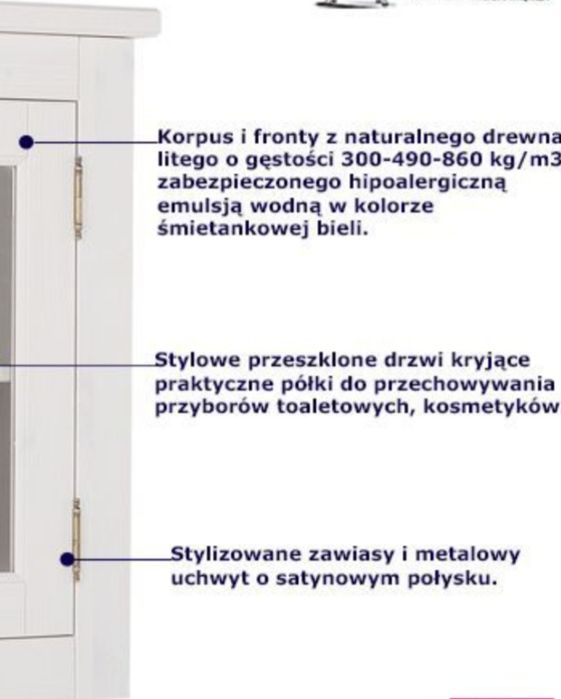 Sprzedam stylizowane meble łazienkowe