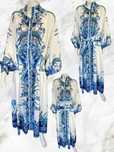 Lily Mcbee Francja ekskluzywna SUKIENKA w kwiaty glamour maxi r. M/L
