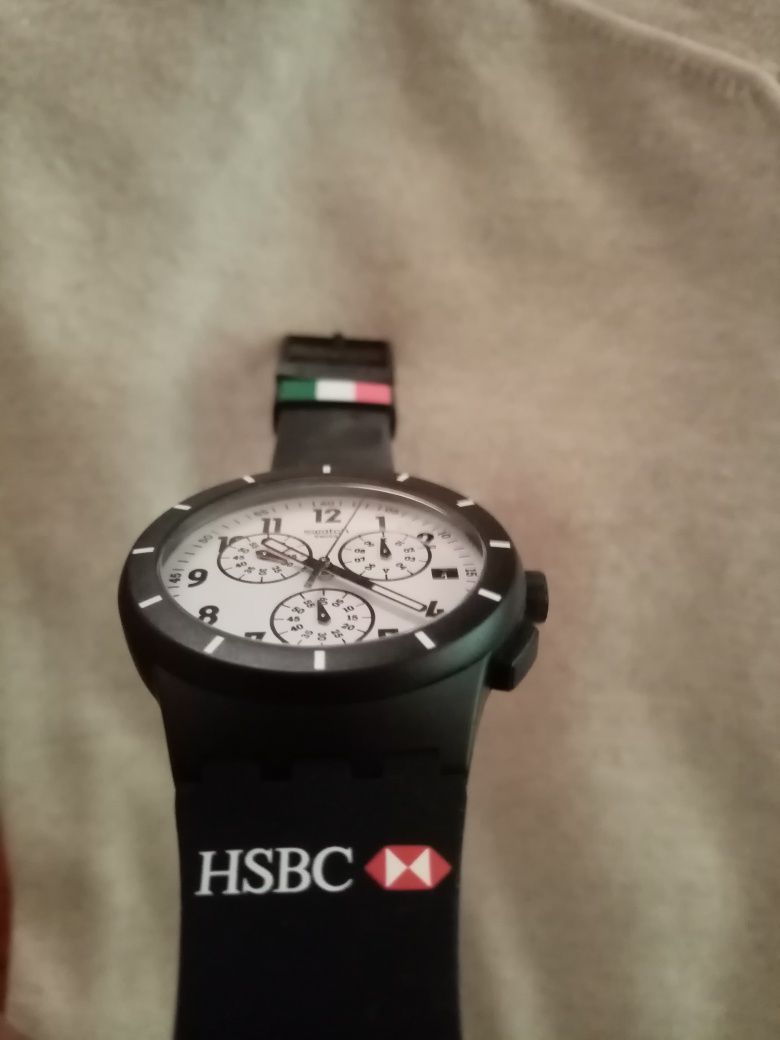Часы Swatch Swiss хронограф оригинал