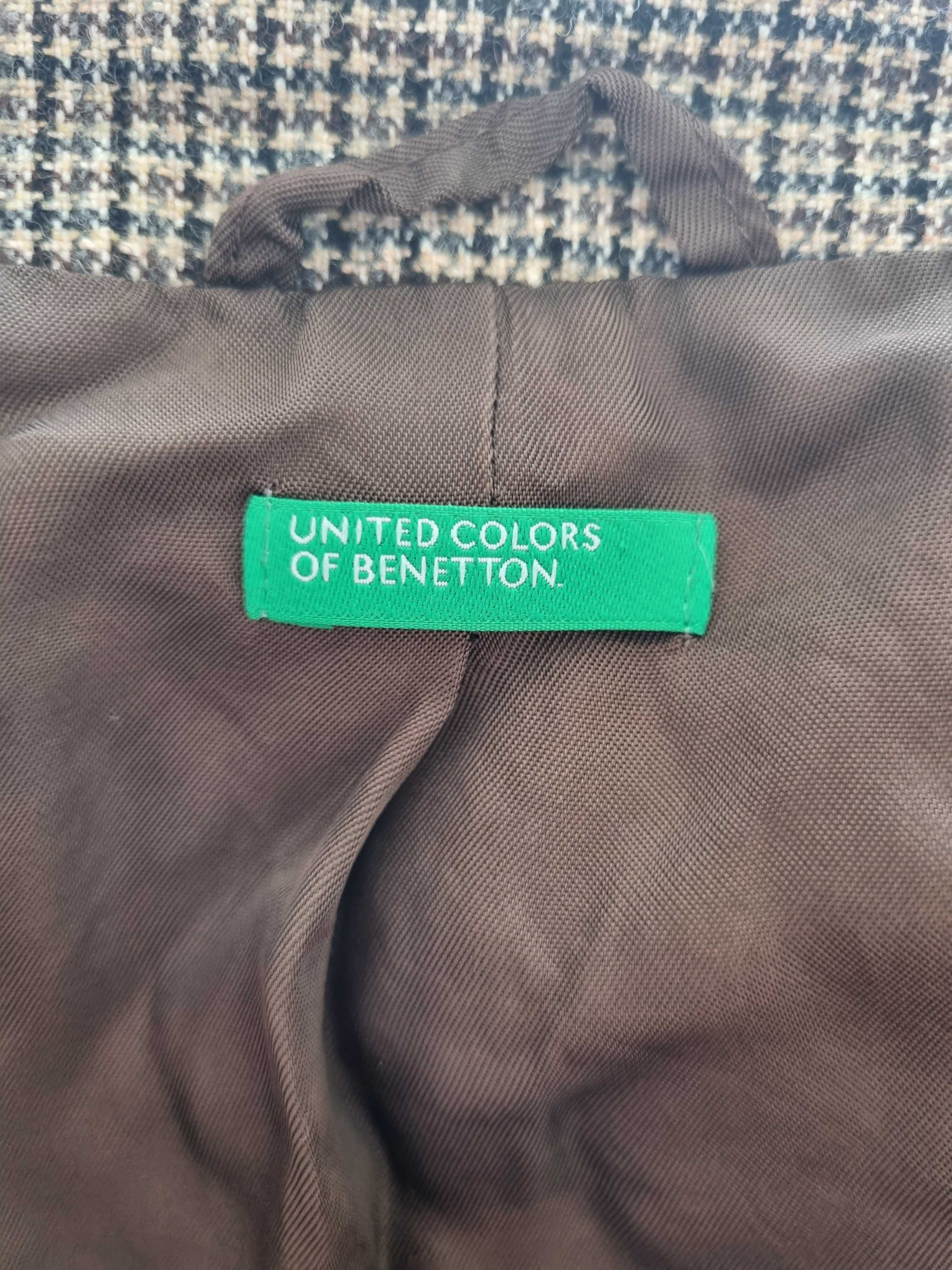 Marynarka w kratkę United Colors of Benetton S