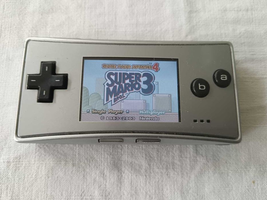 Console GameBoy Micro - Silver (Nintendo, Tested, Working, No Charger)