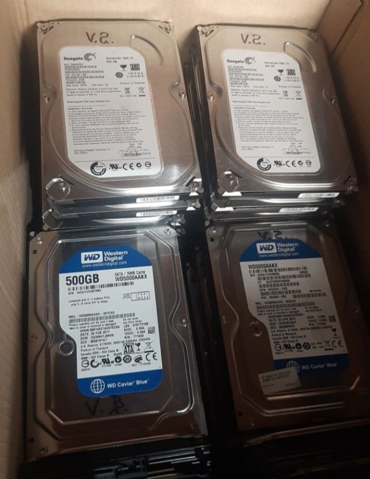 ГАРАНТІЯ! Жорсткі диски Sata, HDD 3,5", 500Gb Seagate, Toshiba, WD