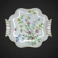 Weimar patera porcelanowa z bukietem kwiatów B16128