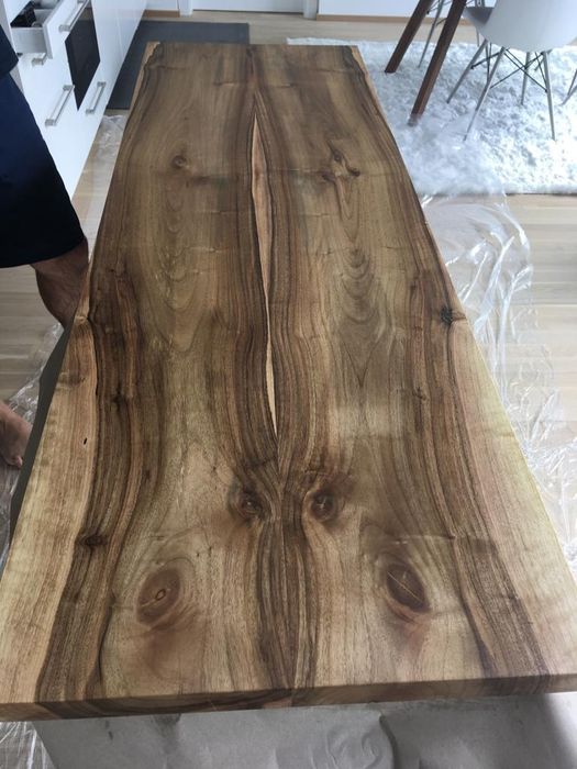 Dąb orzech włoski drzewo blaty na stoły monolit drewniane blaty Wood
