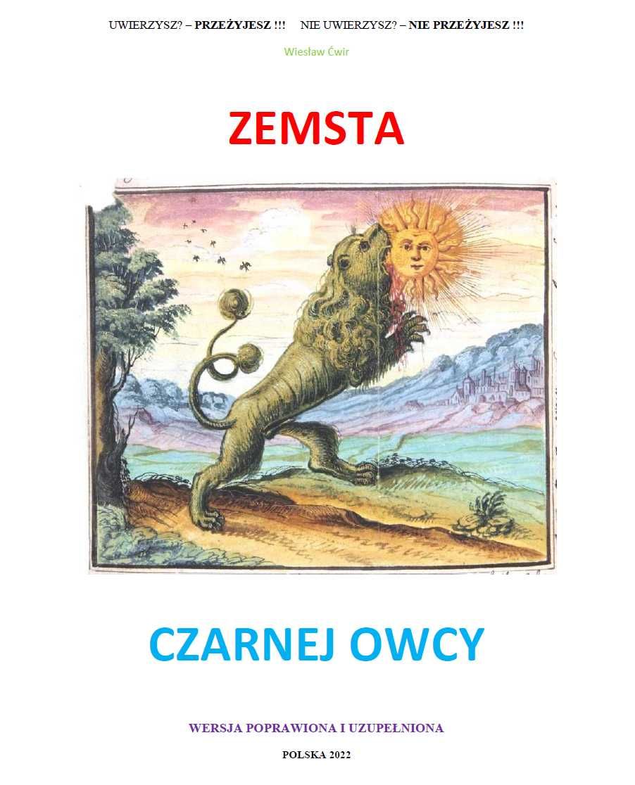 Książka Zemsta Czarnej Owcy Wiesław Ćwir NOWA
