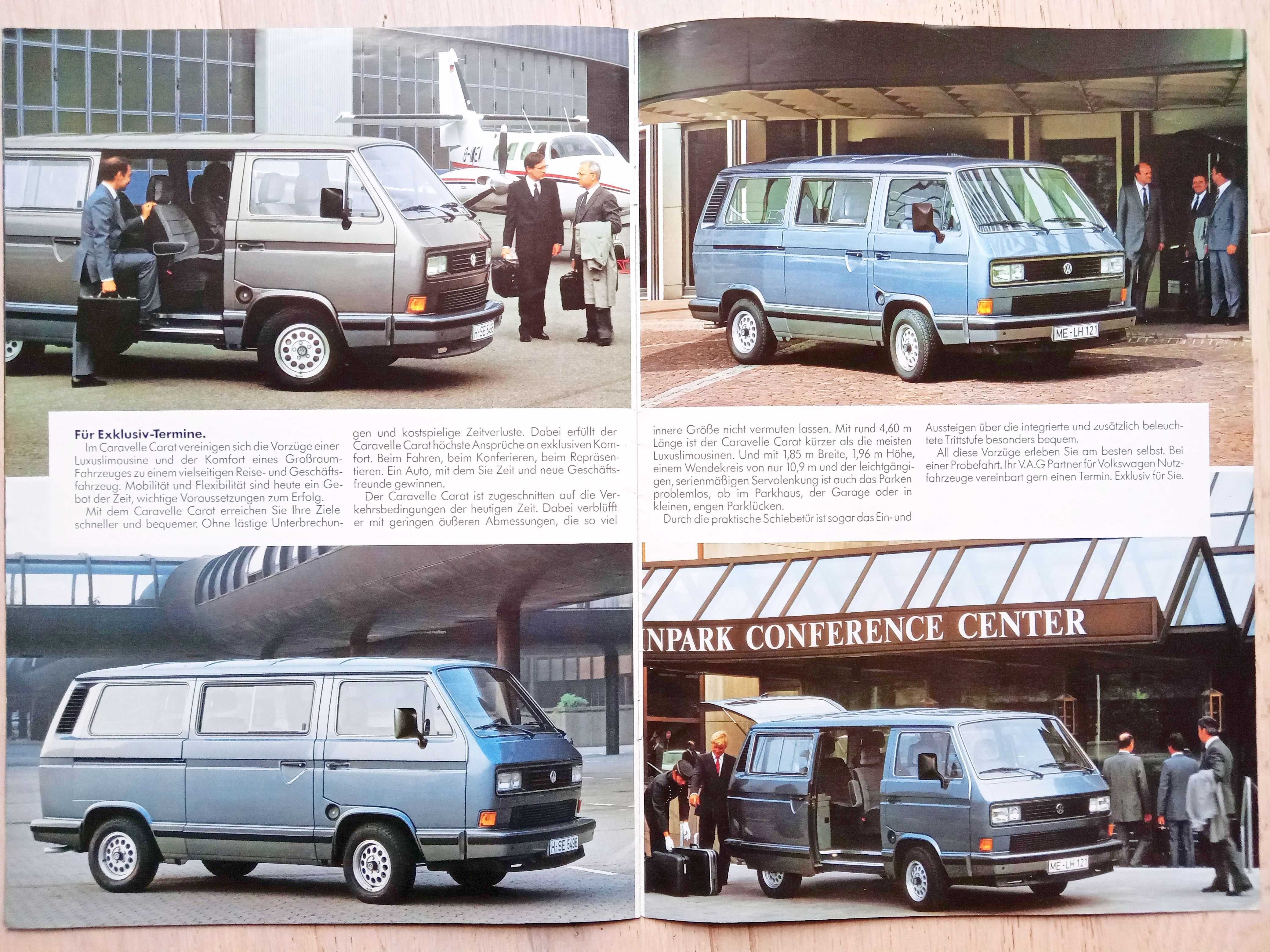 Volkswagen T3 Caravelle Carat - prospekt 1985 stan BDB- *RABATY 10%