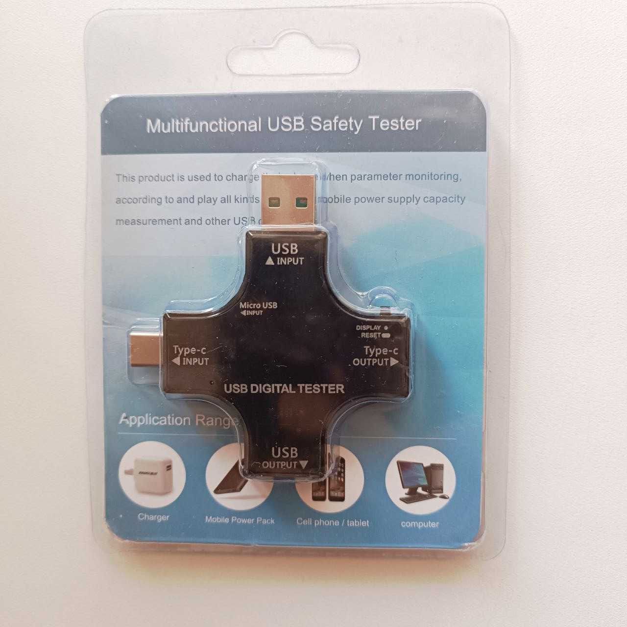 Універсальний багатофункціональний цифровий USB тестер вольтметр J7-C