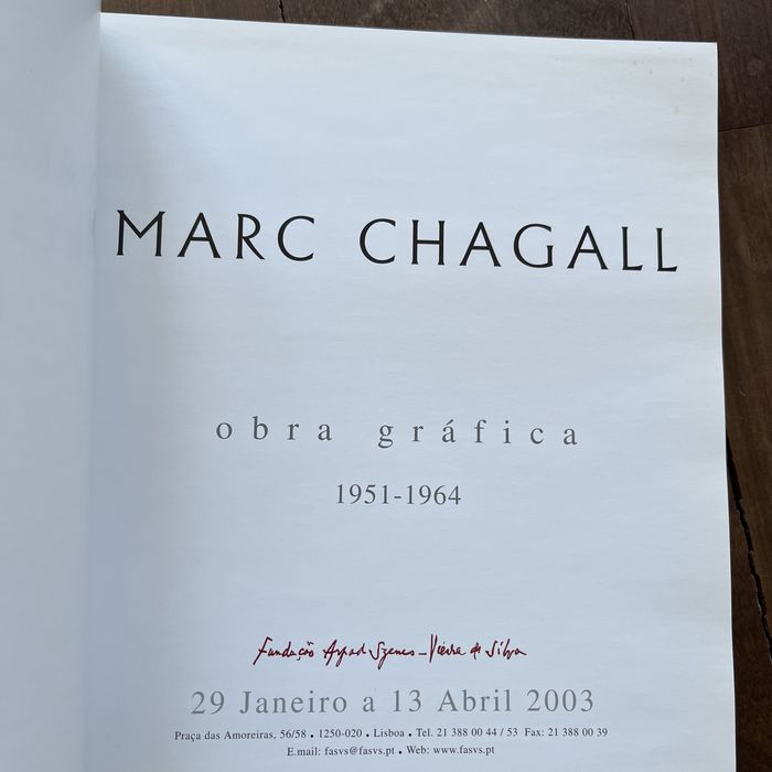Chagall: obra gráfica FASVS, como NOVO