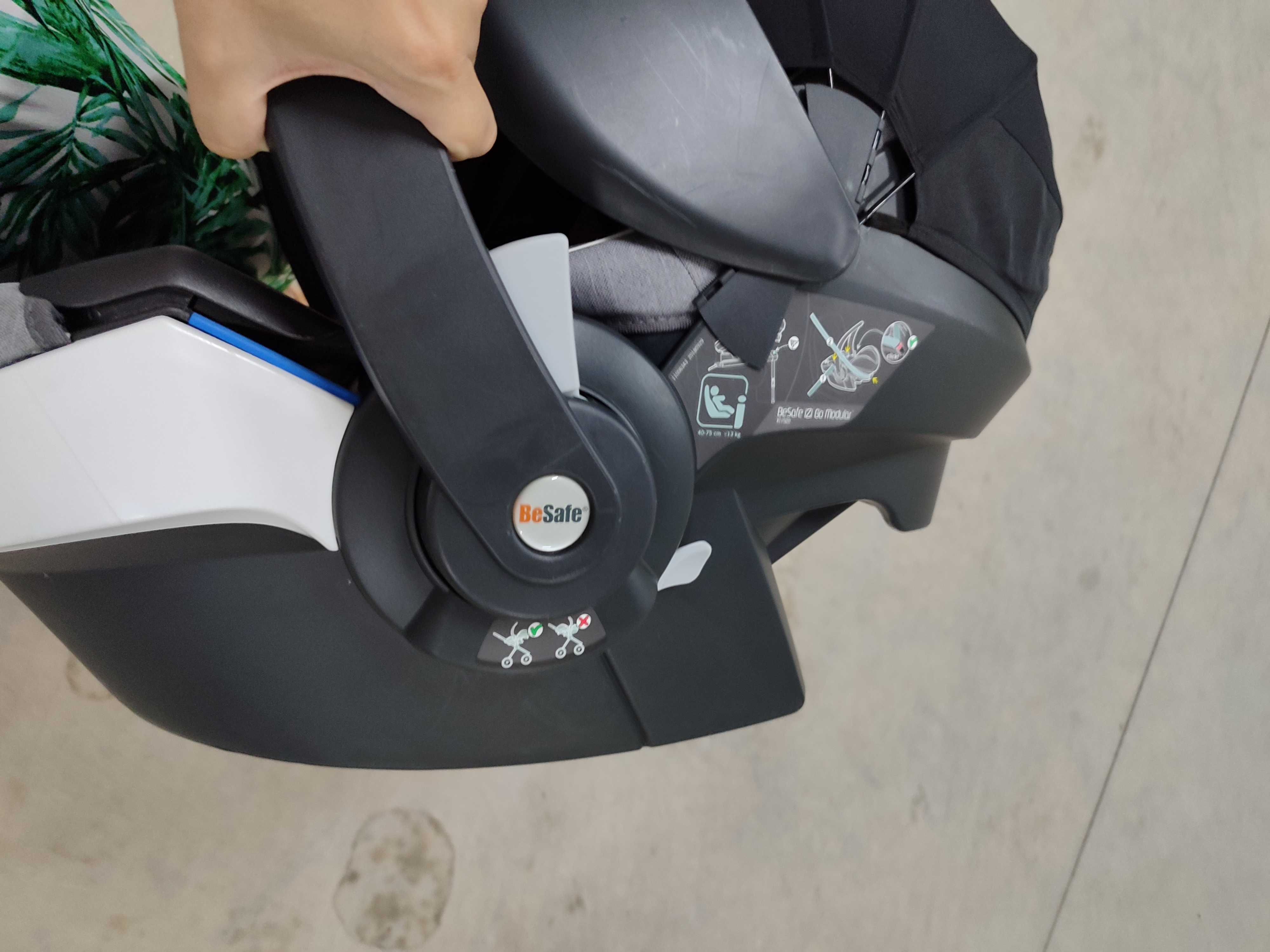 Vendo conjunto BeSafe Ovo+isofix+cadeira auto modular Izi X1 isize