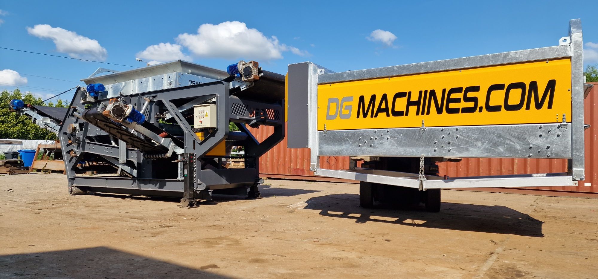Przesiewacz DG07, DG MACHINES producent przesiewaczy, elektr/spalinowy