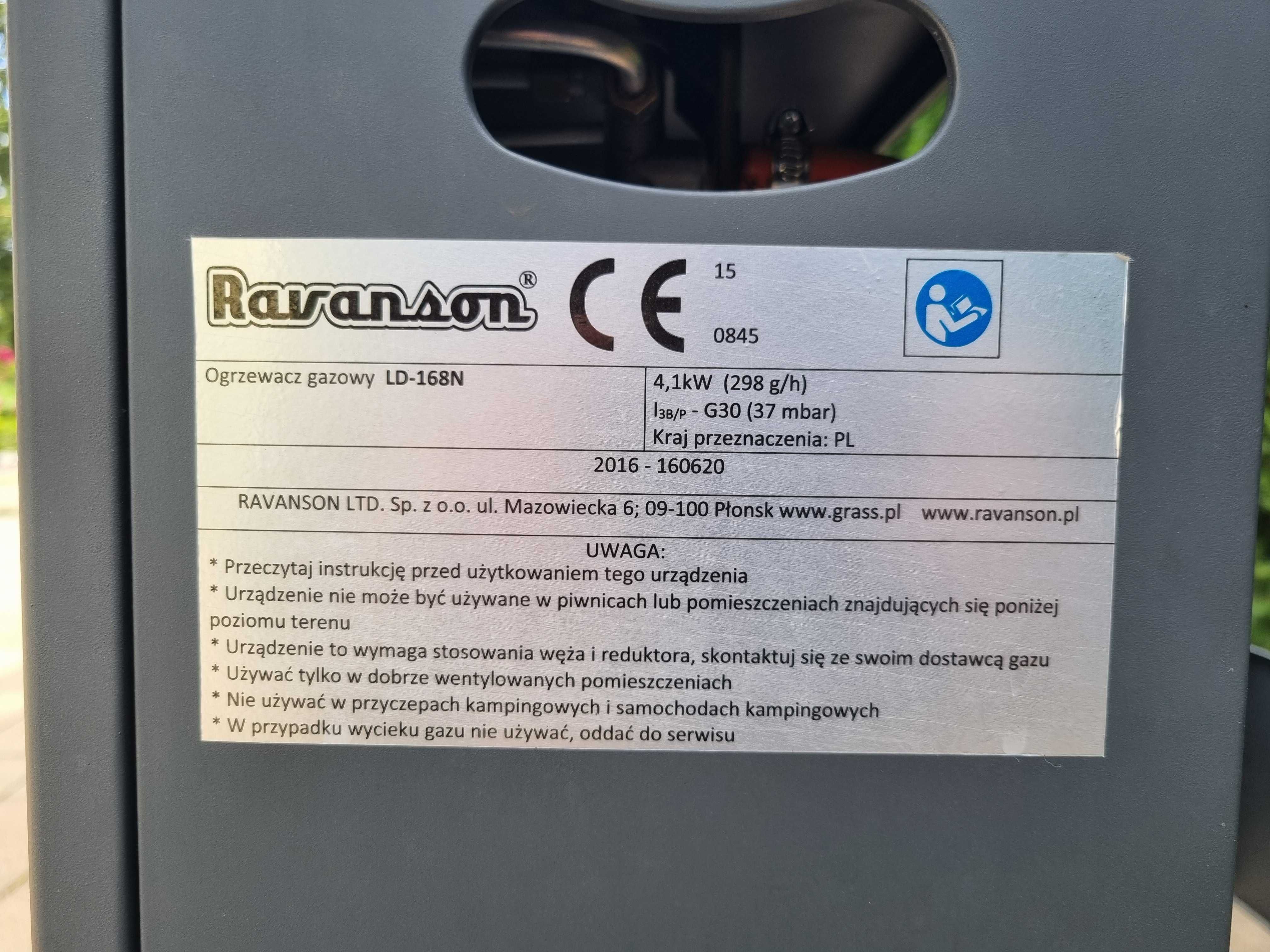 Piecyk gazowy na butlę Ravanson
