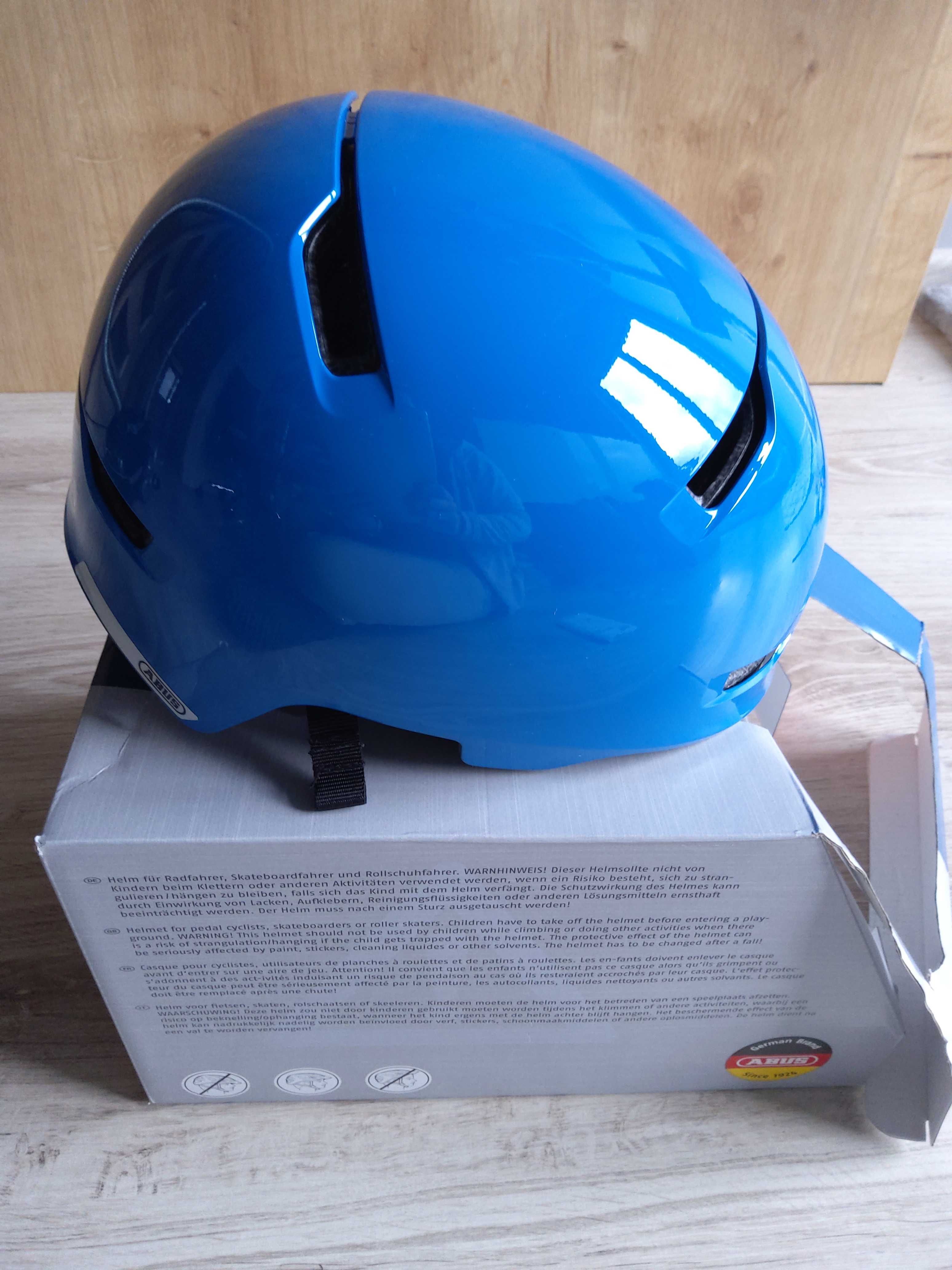 Kask rowerowy ABUS Scraper 3.0 Kid shiny blue M 54-58 cm