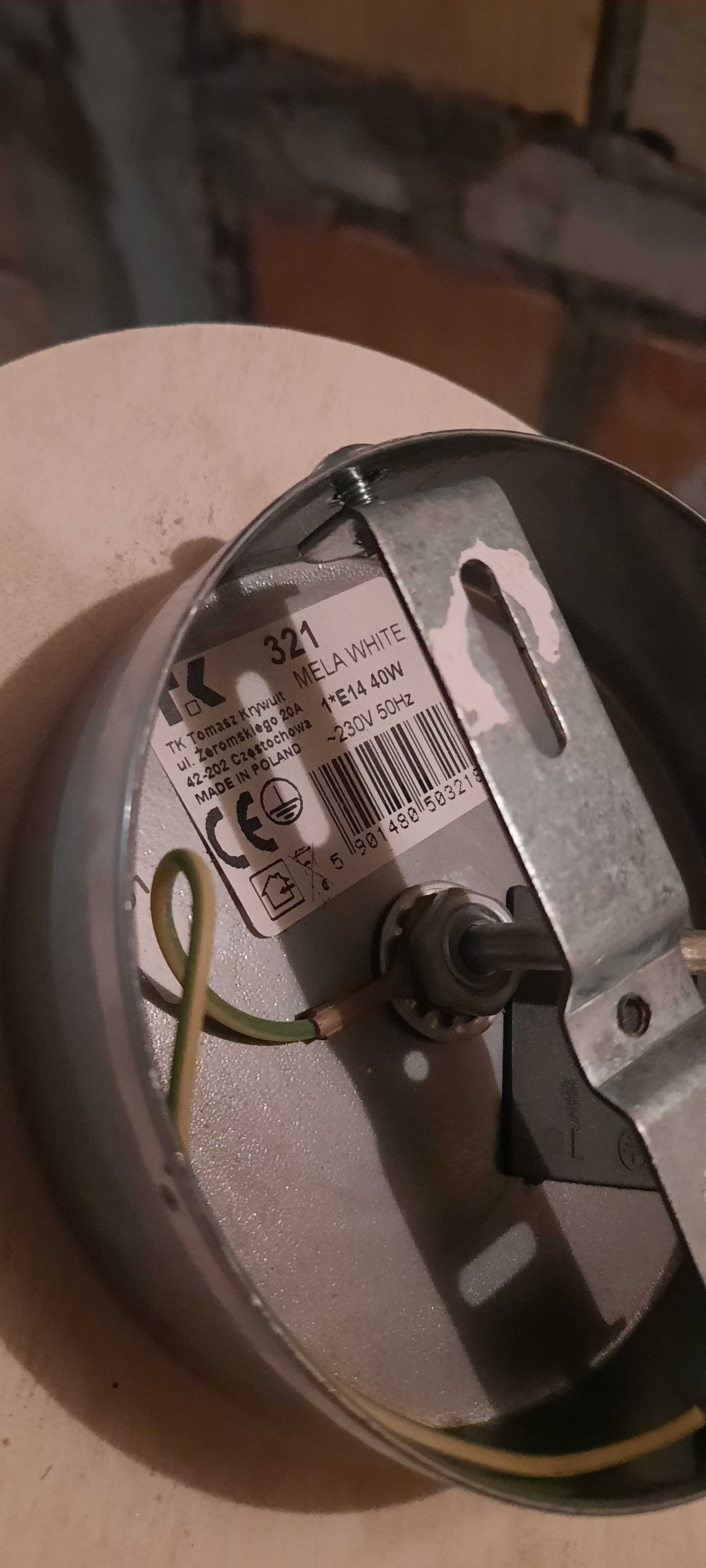 Lampa sufitowa wisząca żyrandol 1x E14
