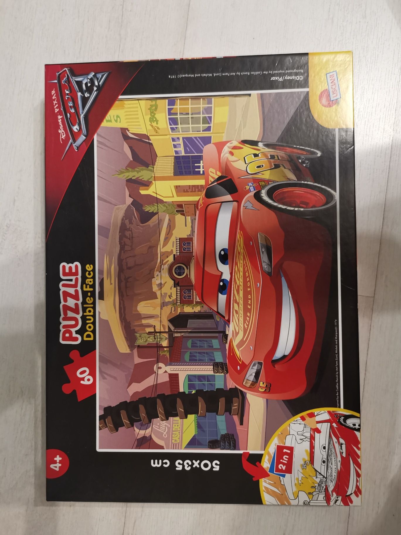 Zestaw 3 komplety duże  puzzle Toy story 3x48 i 2x cars auta 60