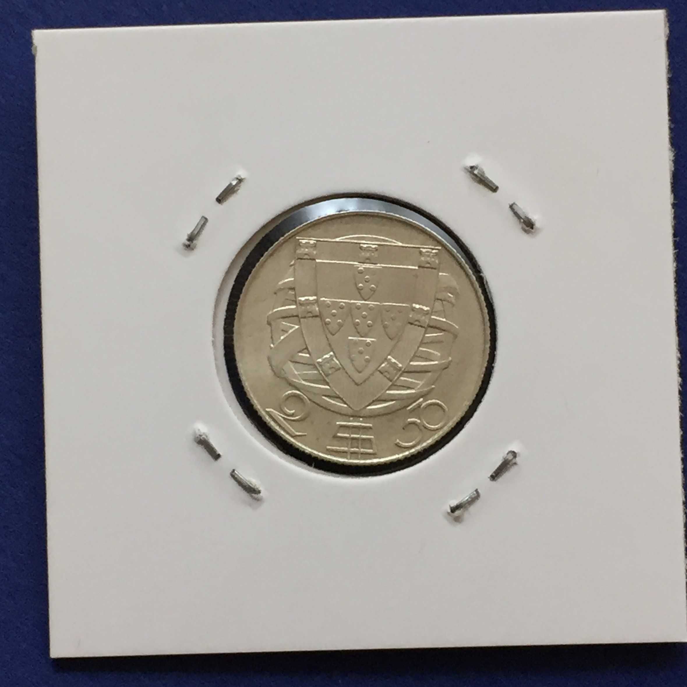 2,50 Escudos 1932 - prata - ESCASSA