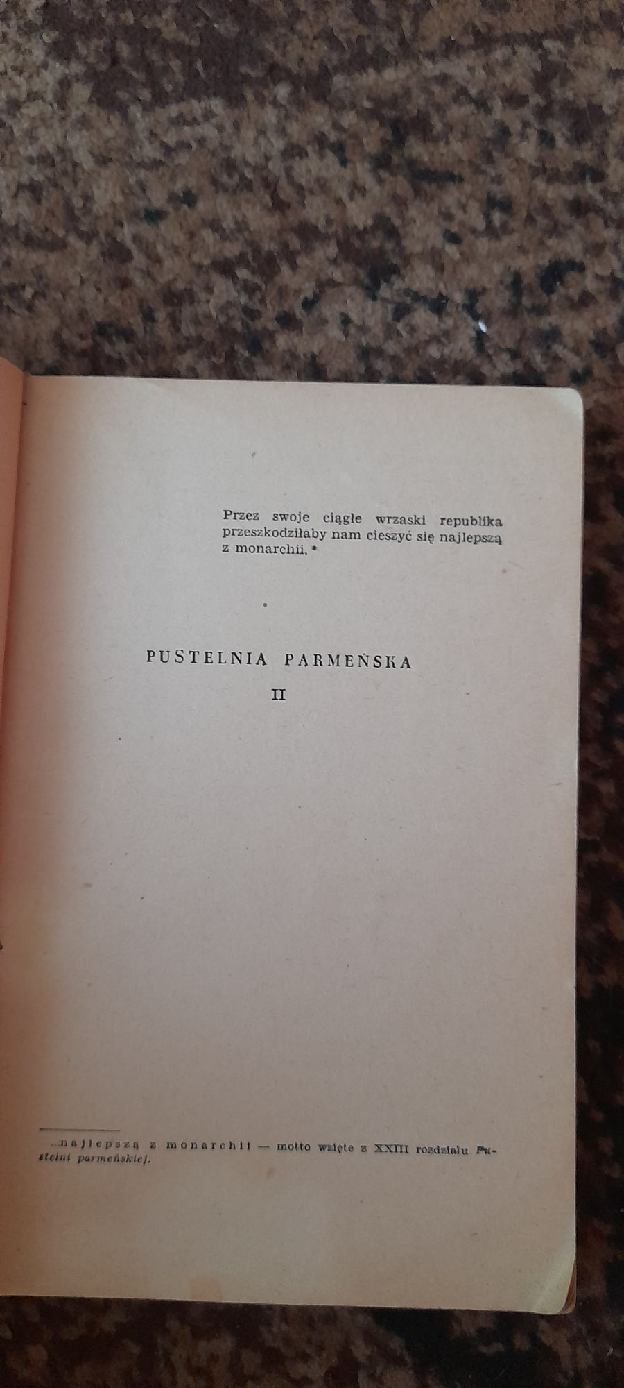 Pustelnia parmeńska tom II - Stendhal wyd III 1956 !!!