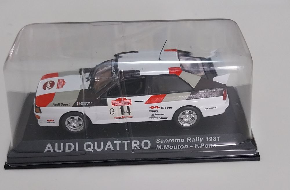Miniatura de Rallye Audi Quattro escala 1/43