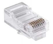 Wtyk RJ45 8P8C zaciskany Kat.6 20szt + 20szt Osłonek gumowych różne kl