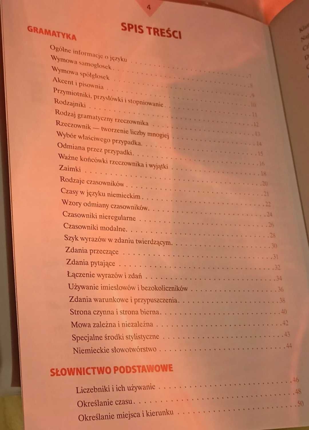 Mała tablica język niemiecki kl. 7,8 oraz szkoła średnia - adamantan