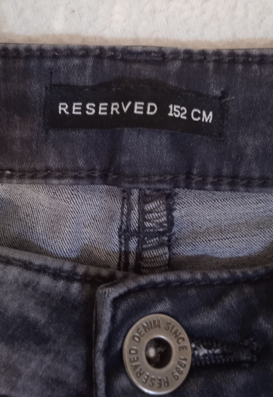 Skinny jeans czarne 152cm (Reserved)