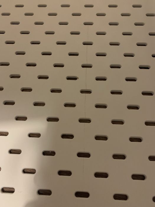 SKÅDIS Wolnostojąca tablica perforowana, skadis ilea, biały, 56x37 cm