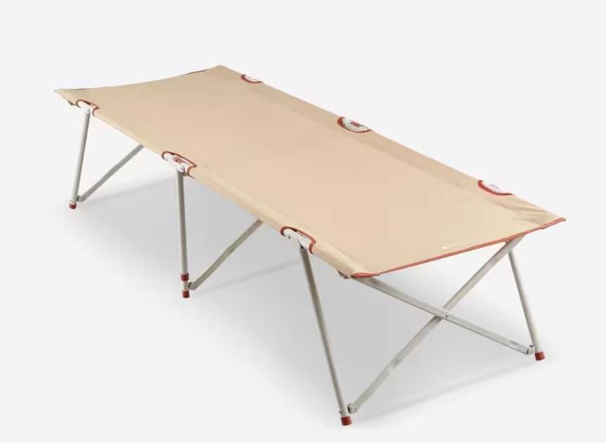 Łóżko polowe (kempingowe) QUECHUA SECOND  z materacem SAMOPOMPUJĄCYM
