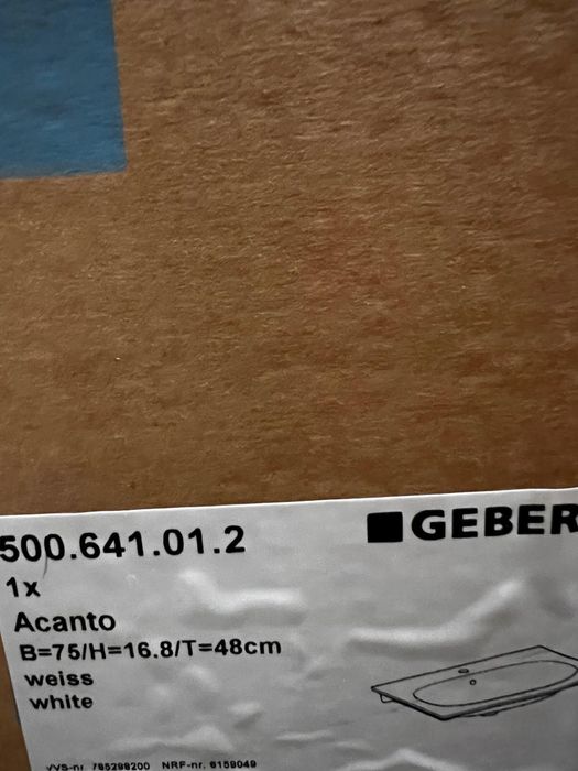 Umywalka Geberit Acanto 75cm - nowa