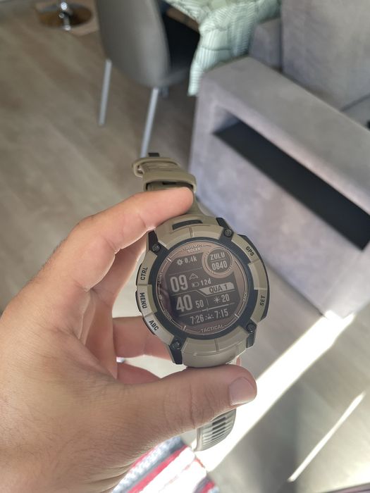 Relógio Garmin Instinct 2X Solar Tactical castanho