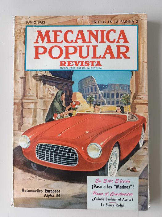 Conjunto de 7 Revistas Mecanica Popular anos 50