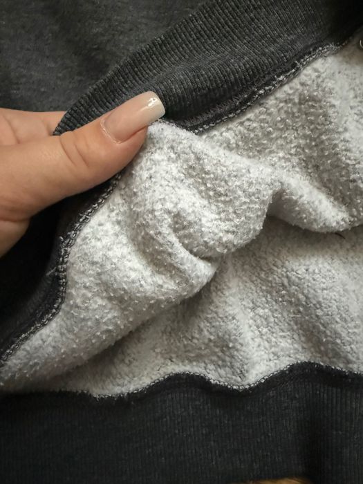 Худі темно сіре на флісі жіноче