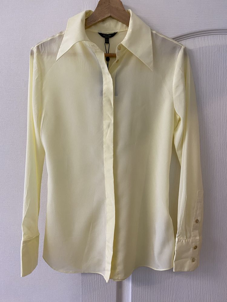Нова шовкова сорочка Massimo Dutti XS