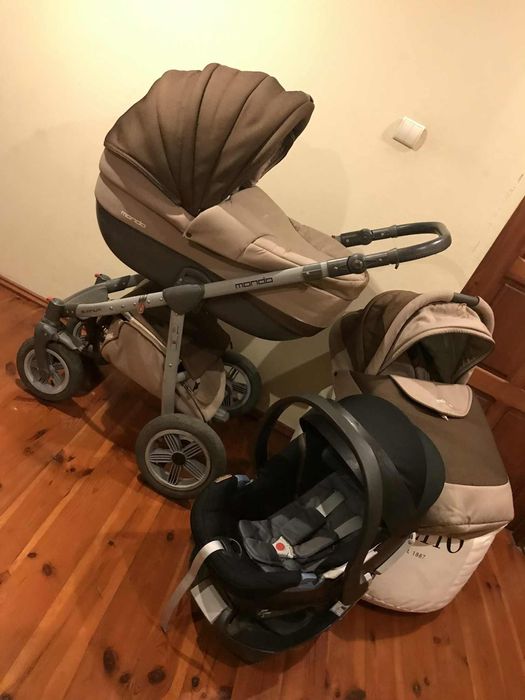 MEGA ZESTAW 4w1 !! Wózek Expander Mondo + Fotelik CYBEX + Baza CYBEX !