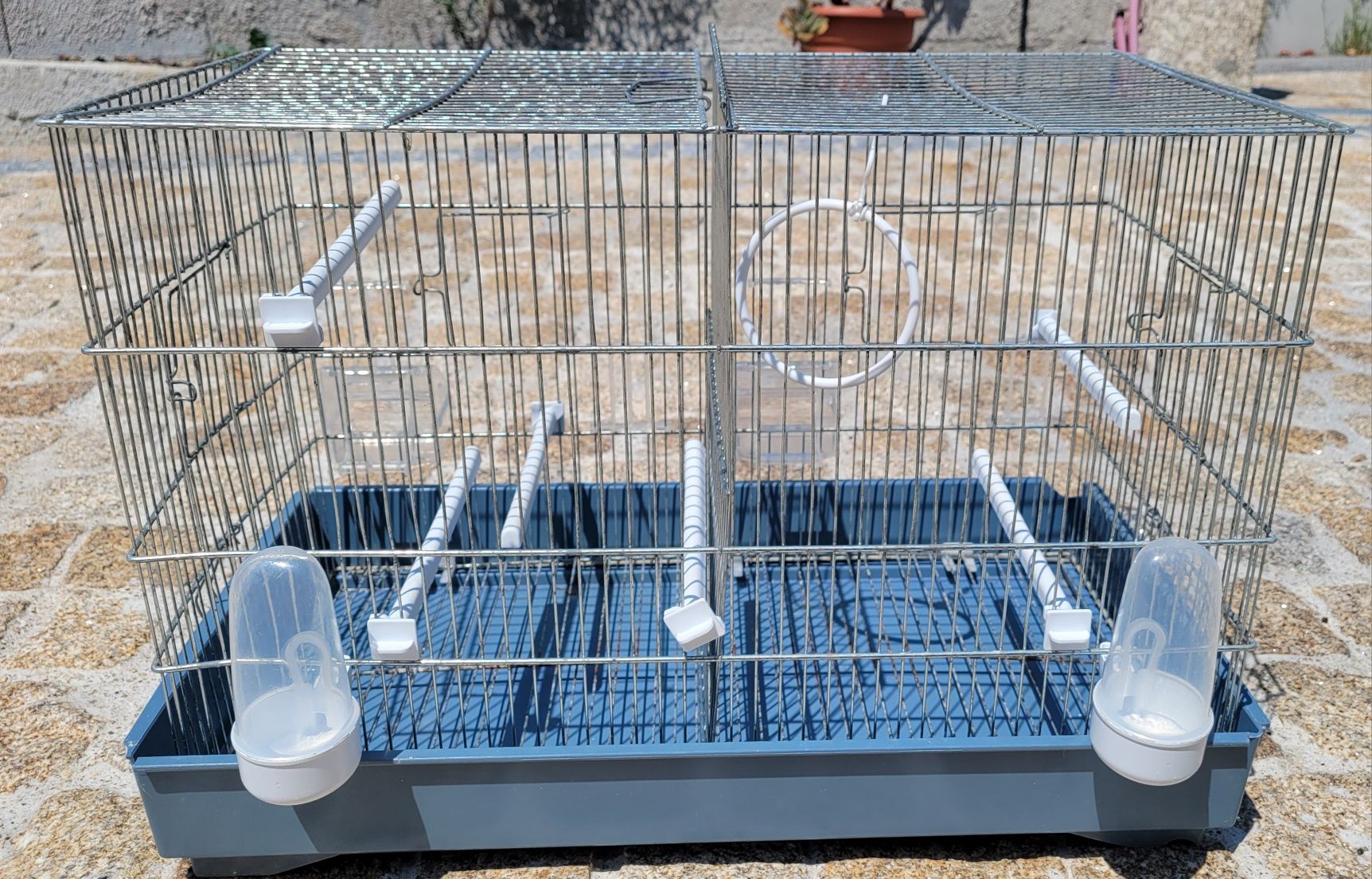Gaiola de pássaros com divisória + Gaiola de hamster NOVA
