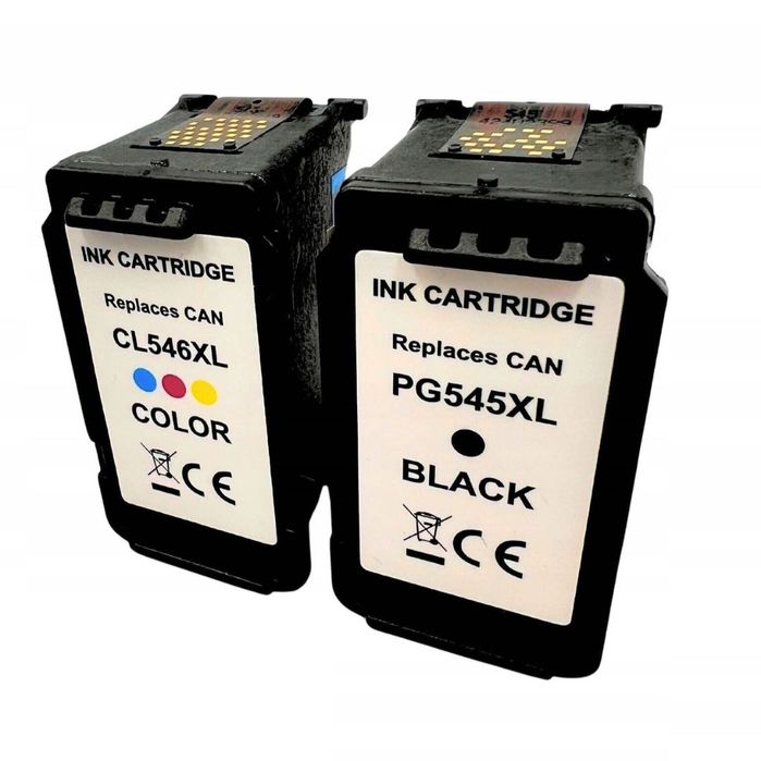 Nowy Zestaw 2 tusze do Canon PG545XL CL546XL KOLOR CZARNY