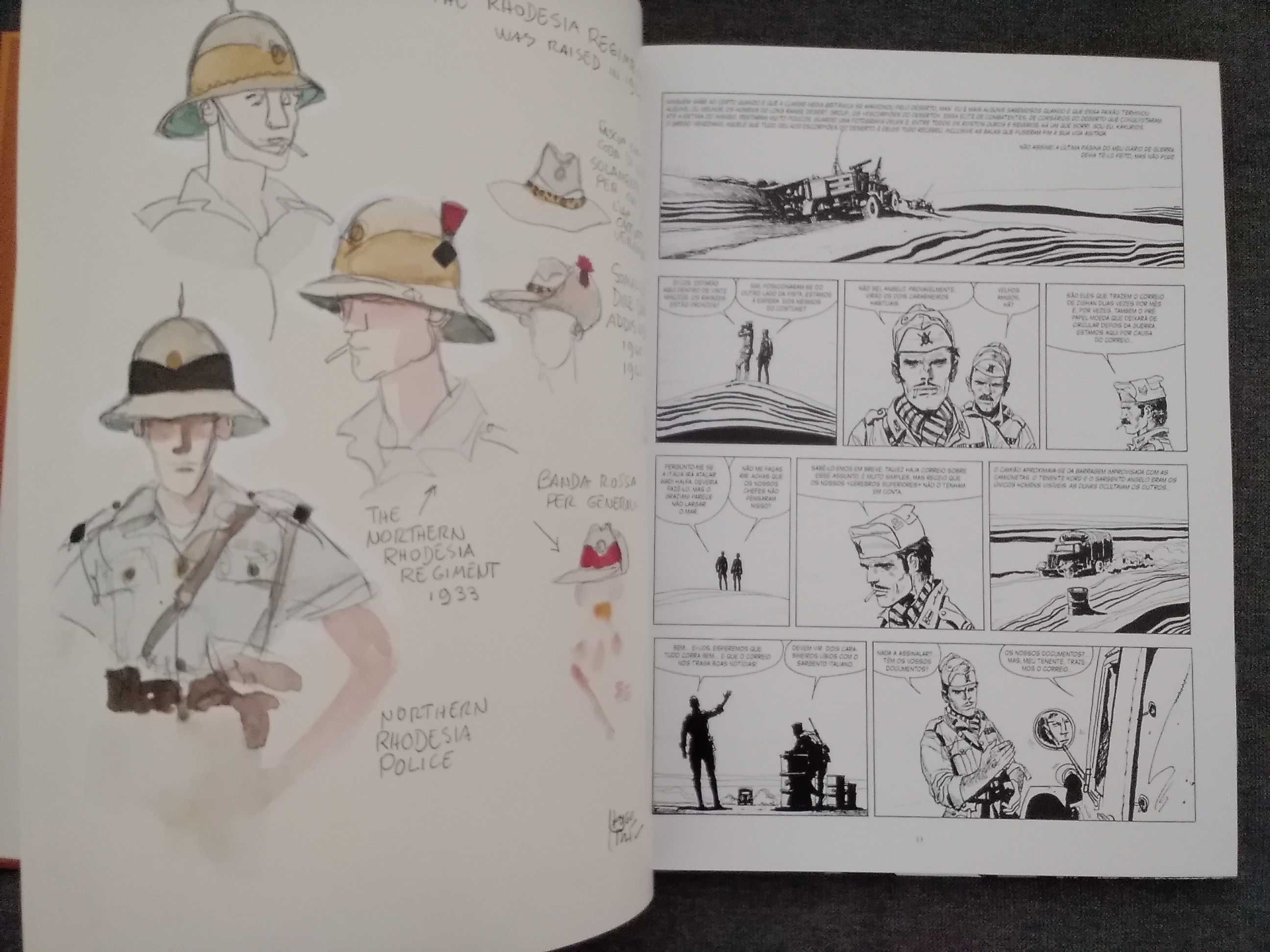 Livro BD Hugo Pratt - Os Escorpiões do Deserto - Volume 1 - NOVO