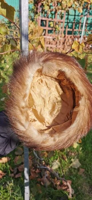 Czapka i szal kuna+norka